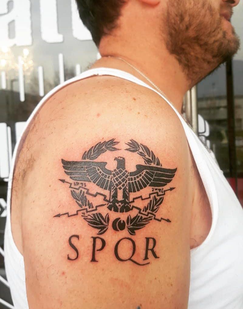 30 Unique SPQR Tattoos You Must See