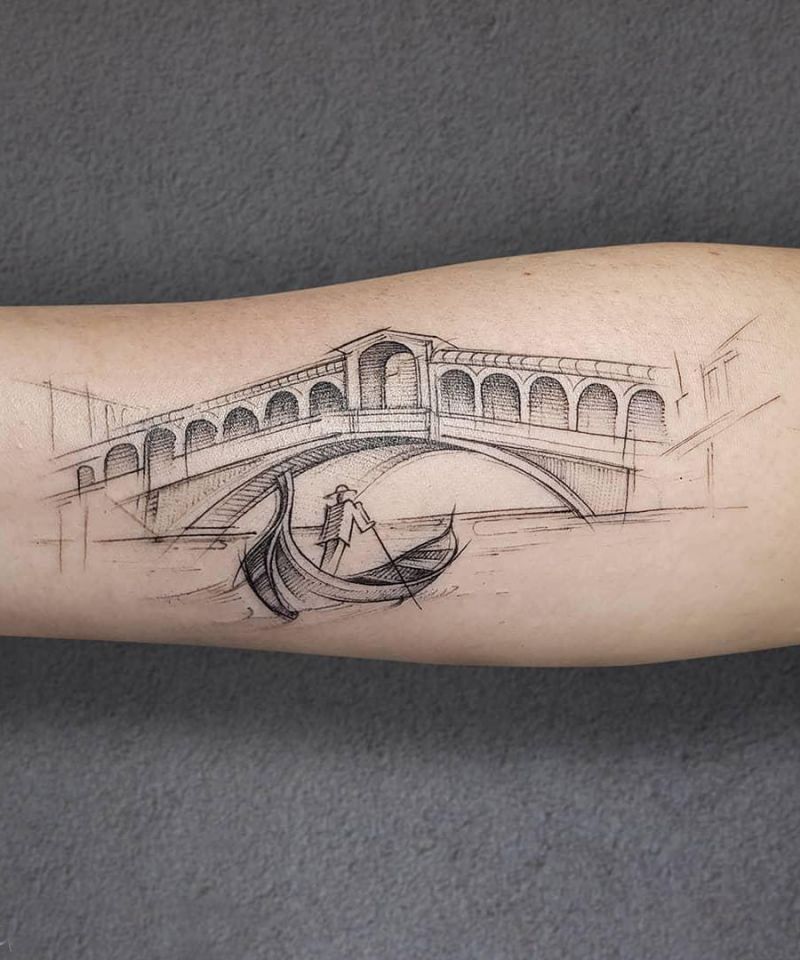 30 Pretty Bridge Tattoos for Your Inspiration