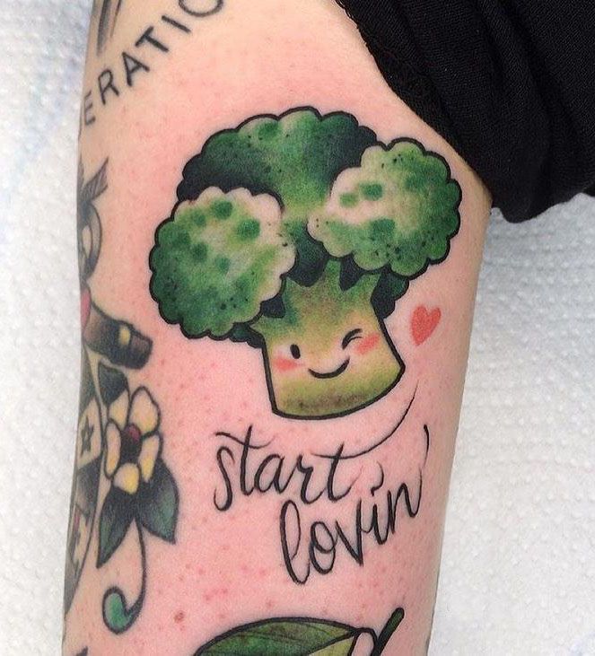 30 Pretty Broccoli Tattoos You Will Love