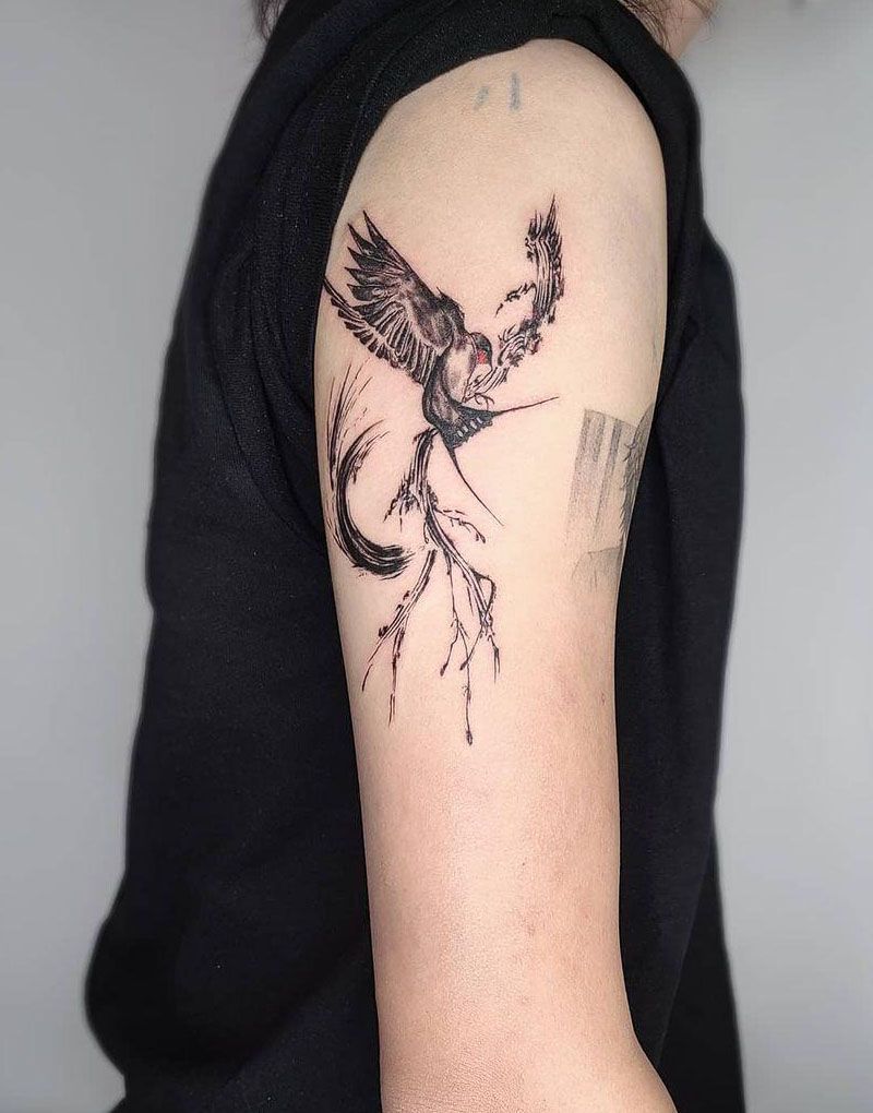 30 Unique Brush Stroke Tattoos You Will Love