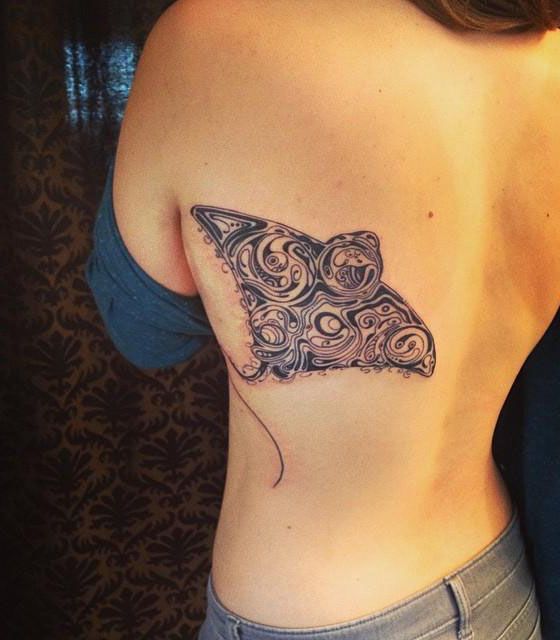 30 Pretty Eagle Ray Tattoos for Your Inspiration