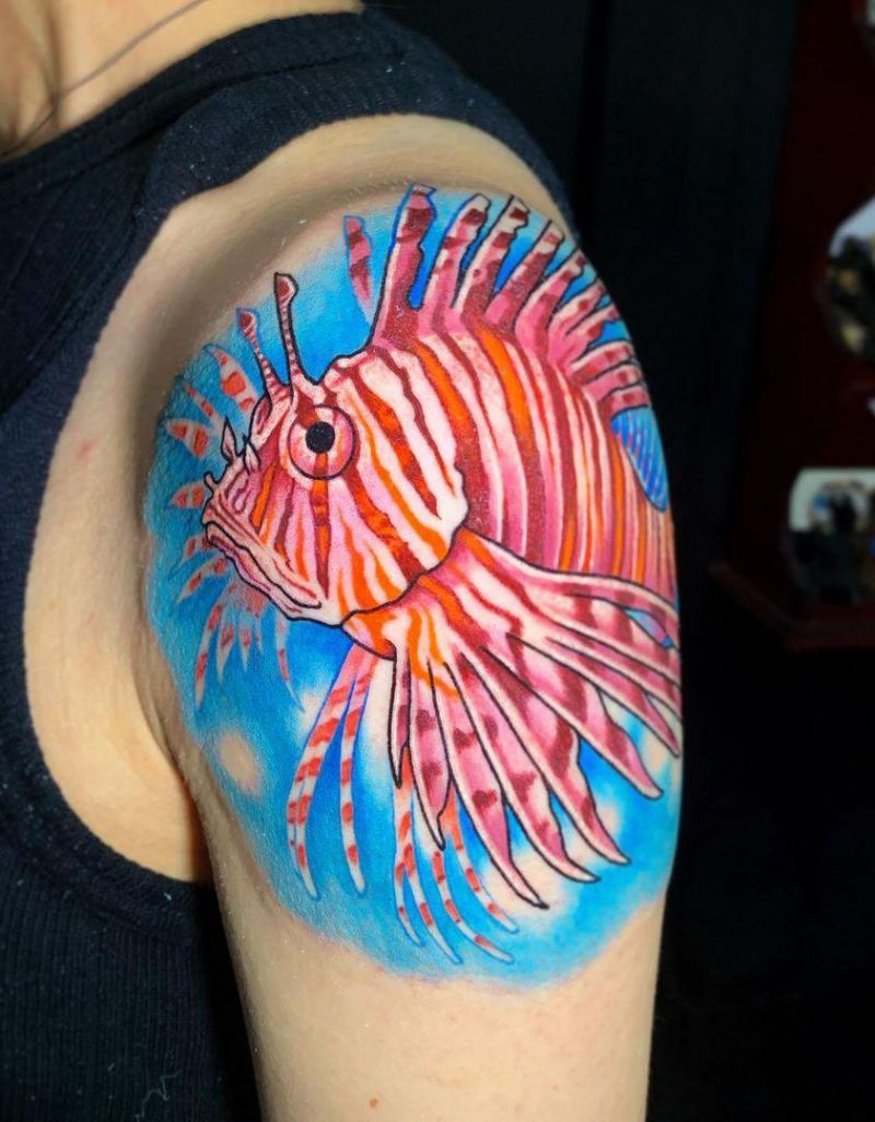 30 Gorgeous Lionfish Tattoos You Must Love