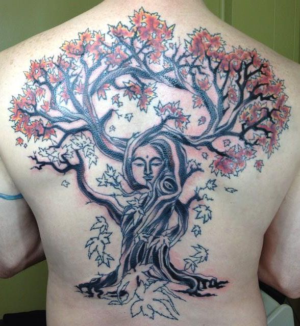 30 Gorgeous Maple Tree Tattoos to Inspire You