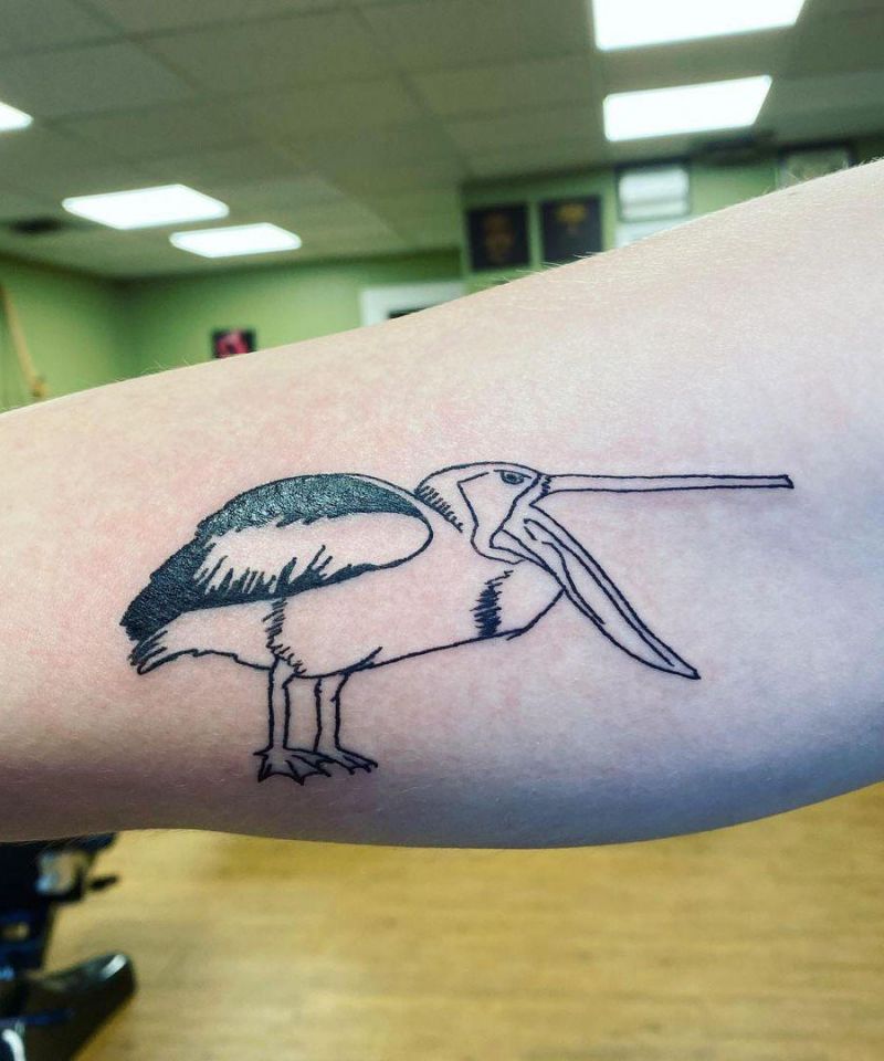 30 Pretty Pelican Tattoos You Can’t Miss