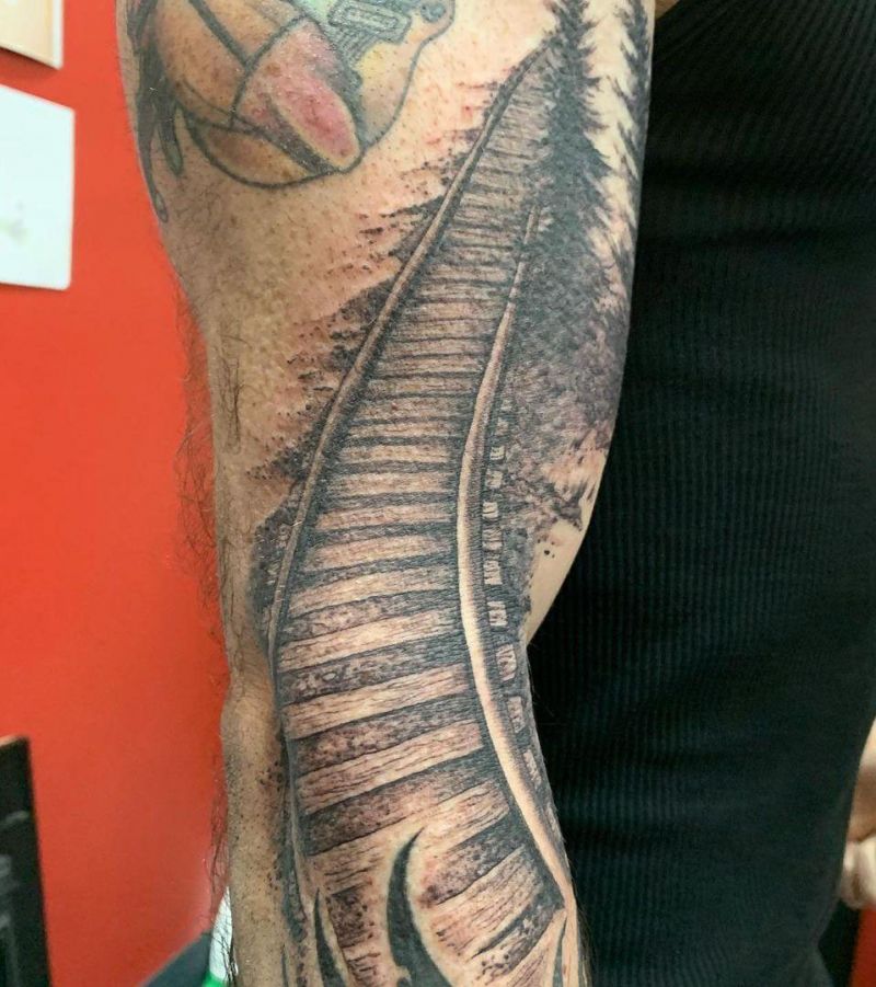 30 Pretty Railroad Tattoos You Must Love