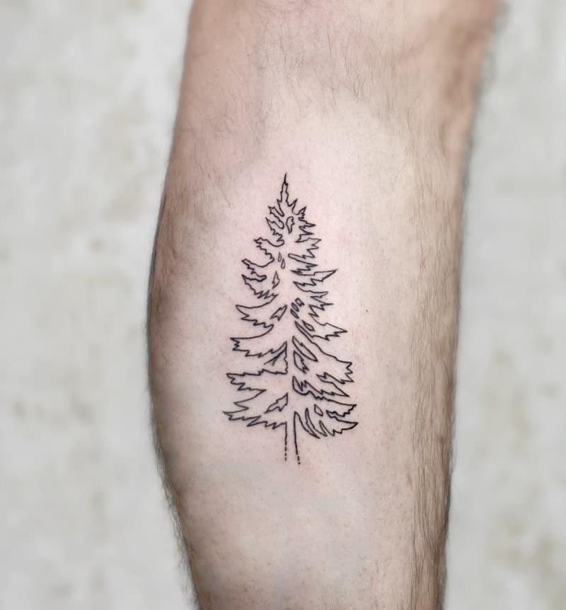 30 Pretty Spruce Tattoos You Can Copy