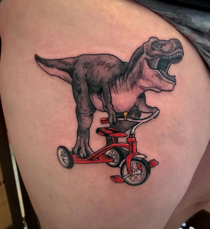 12 Pretty Tricycle Tattoos to Inspire You