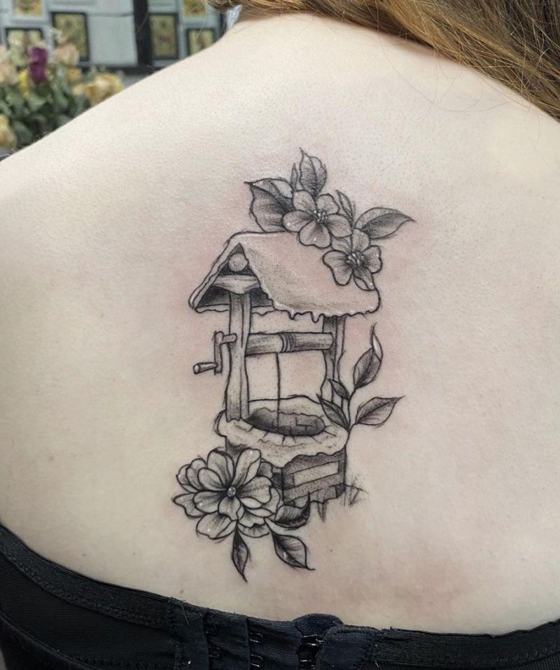 30 Pretty Wishing Well Tattoos You Can Copy