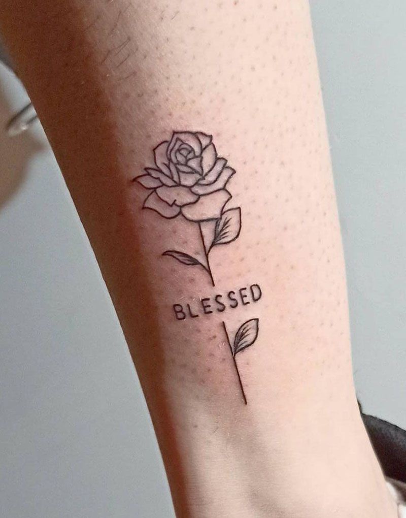 30 Pretty Blessed Tattoos You Can Copy