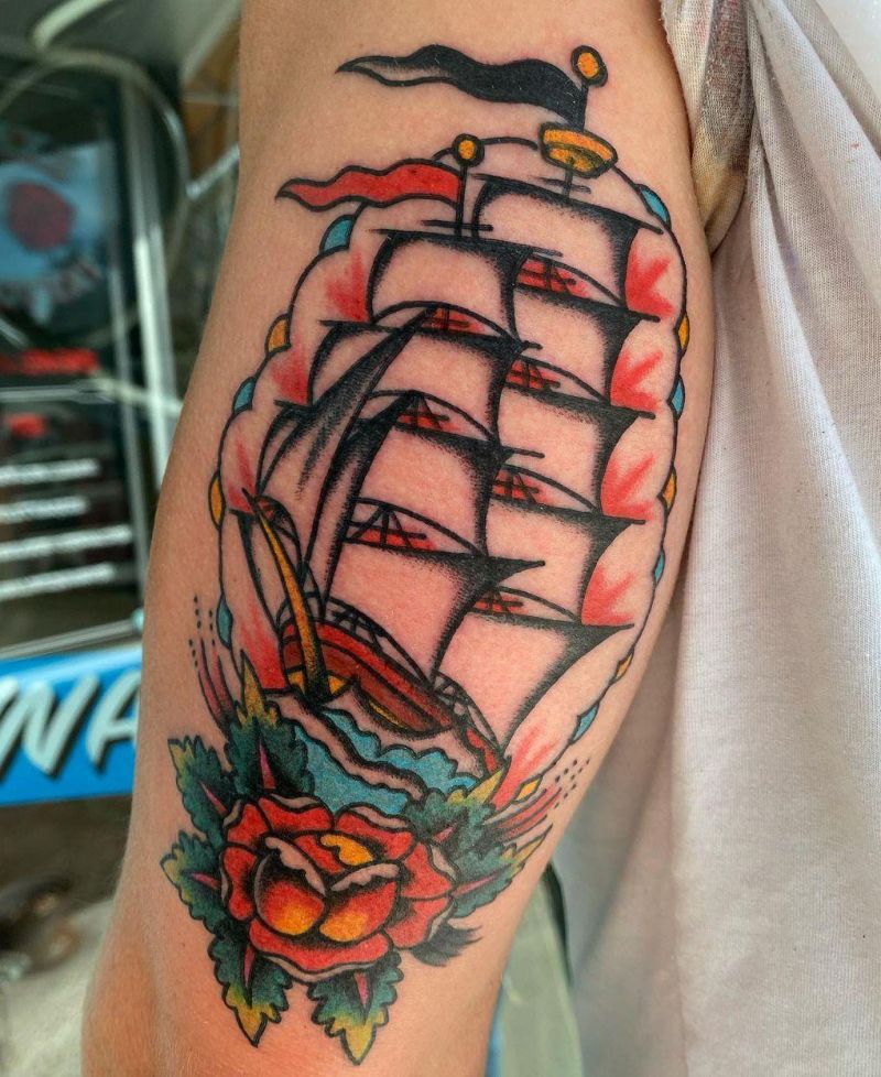 30 Gorgeous Clipper Tattoos You Can’t Miss