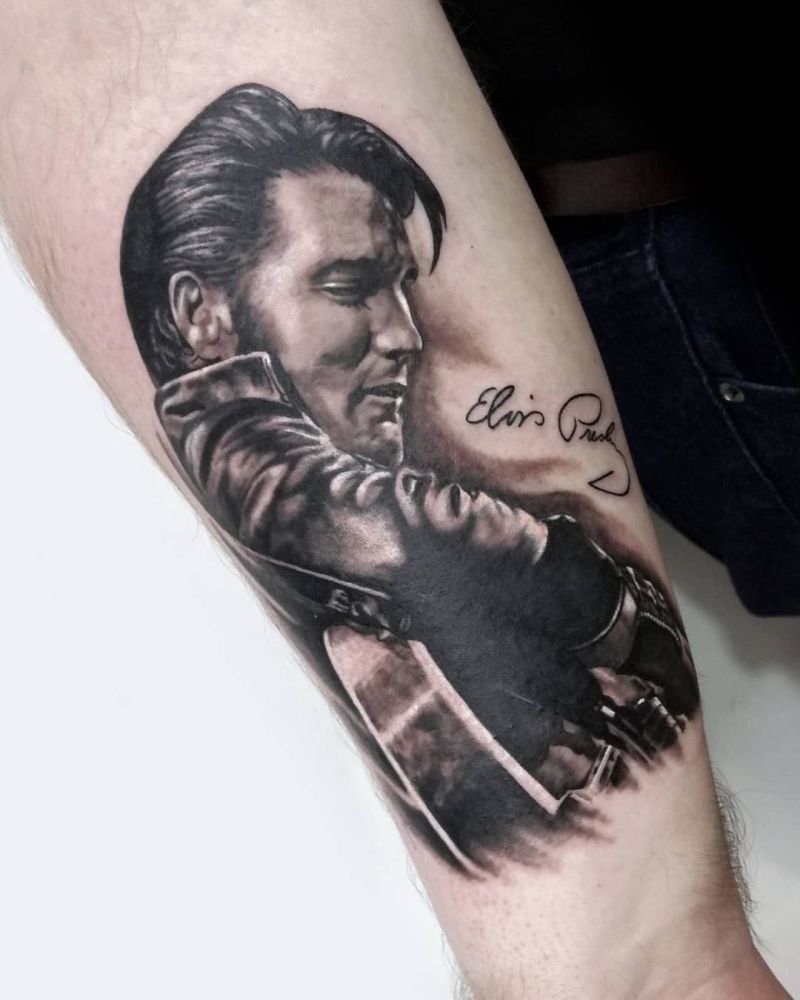 30 Pretty Elvis Tattoos You Will Love