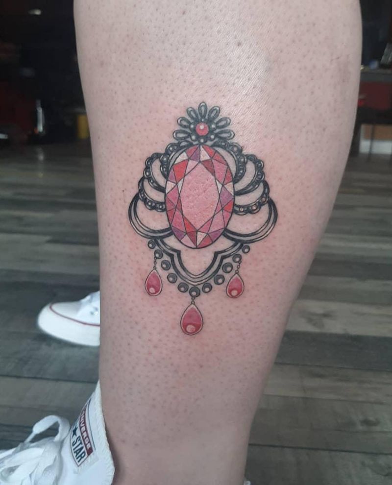 30 Gorgeous Gemstone Tattoos You Must See