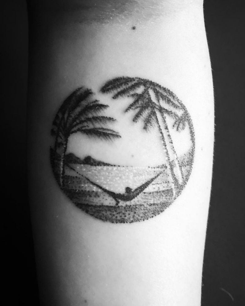 30 Gorgeous Hammock Tattoos You Can Copy