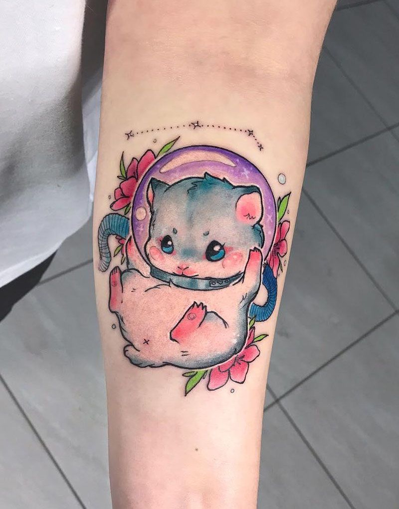 30 Cute Hamster Tattoos You Must See