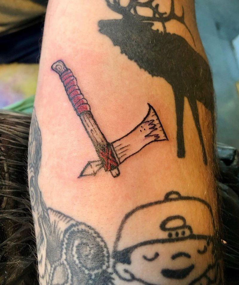 30 Gorgeous Hatchet Tattoos to Inspire You