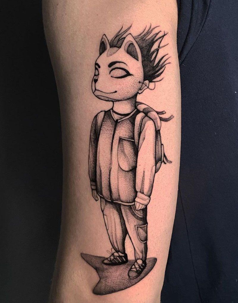 30 Pretty Kitsune Mask Tattoos to Inspire You