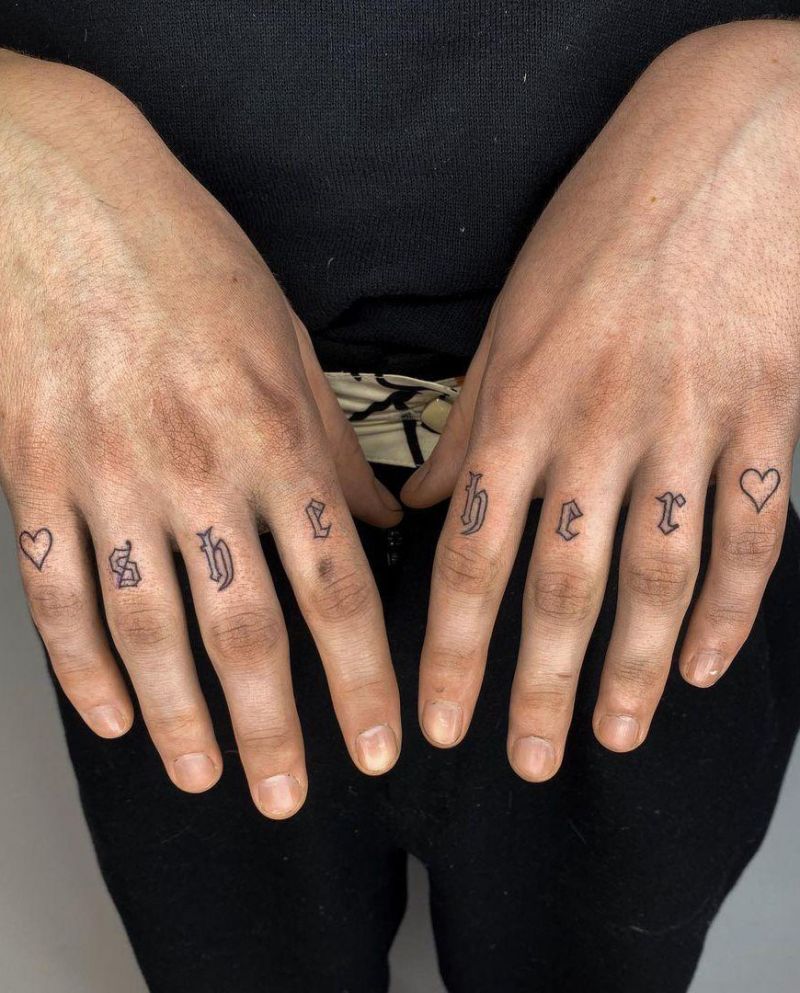 30 Perfect Knuckle Tattoos for Your Inspiration