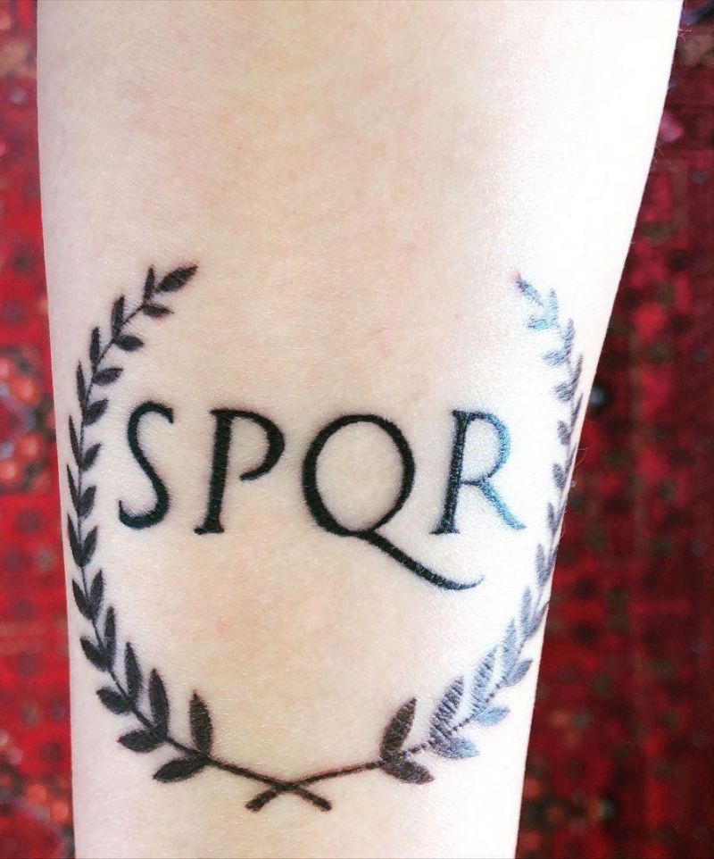 30 Unique SPQR Tattoos You Must See