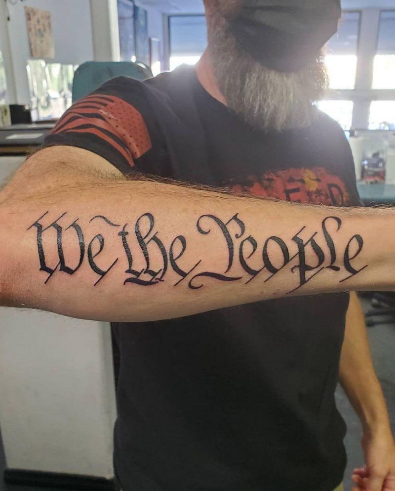 30 Perfect We The People Tattoos You Must Try