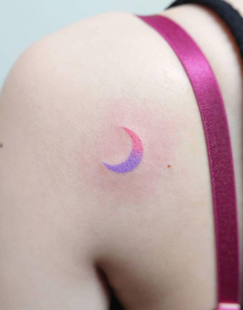 30 Pretty Crescent Moon Tattoos You Can Copy