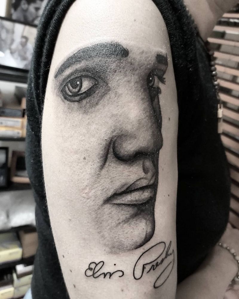 30 Pretty Elvis Tattoos You Will Love