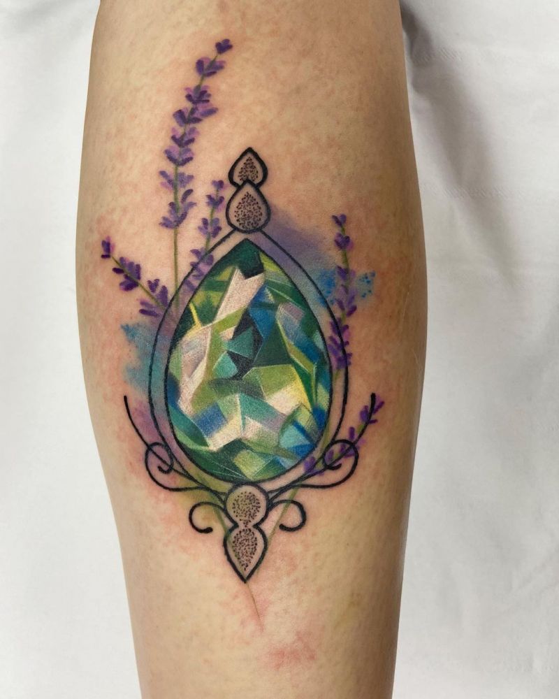 30 Gorgeous Gemstone Tattoos You Must See