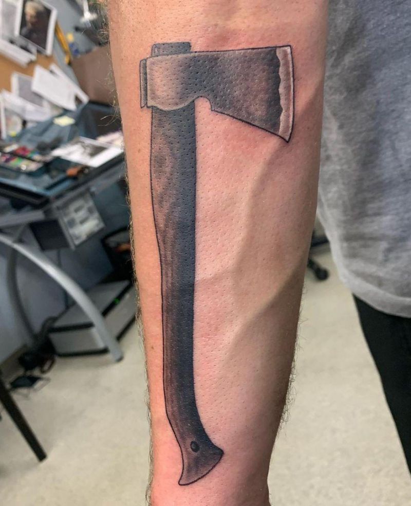 30 Gorgeous Hatchet Tattoos to Inspire You