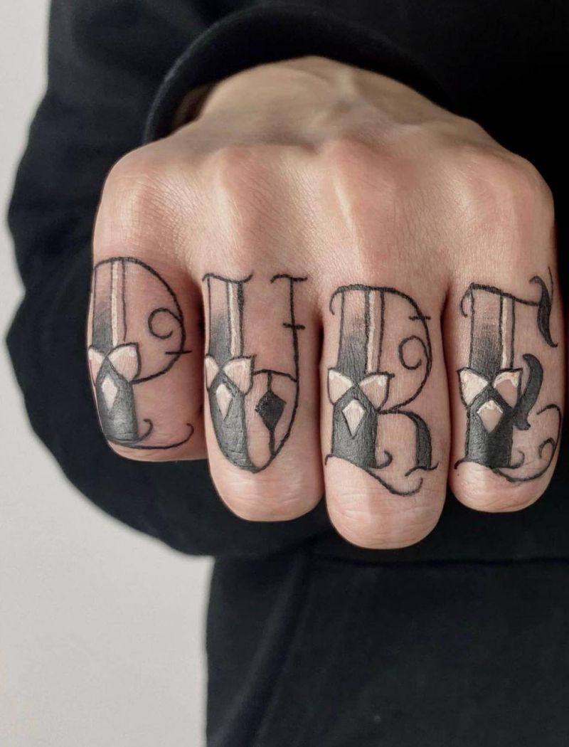 30 Perfect Knuckle Tattoos for Your Inspiration