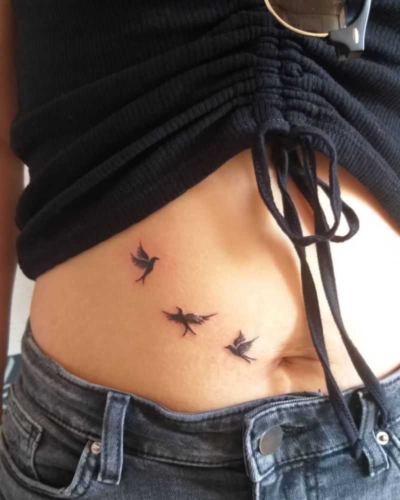 30 Pretty Three Birds Tattoos You Must Love