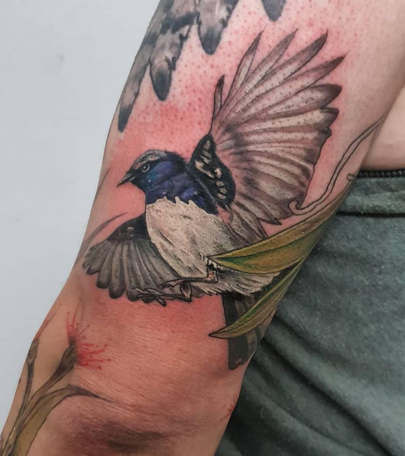 30 Pretty Willy Wagtail Tattoos You Must Love