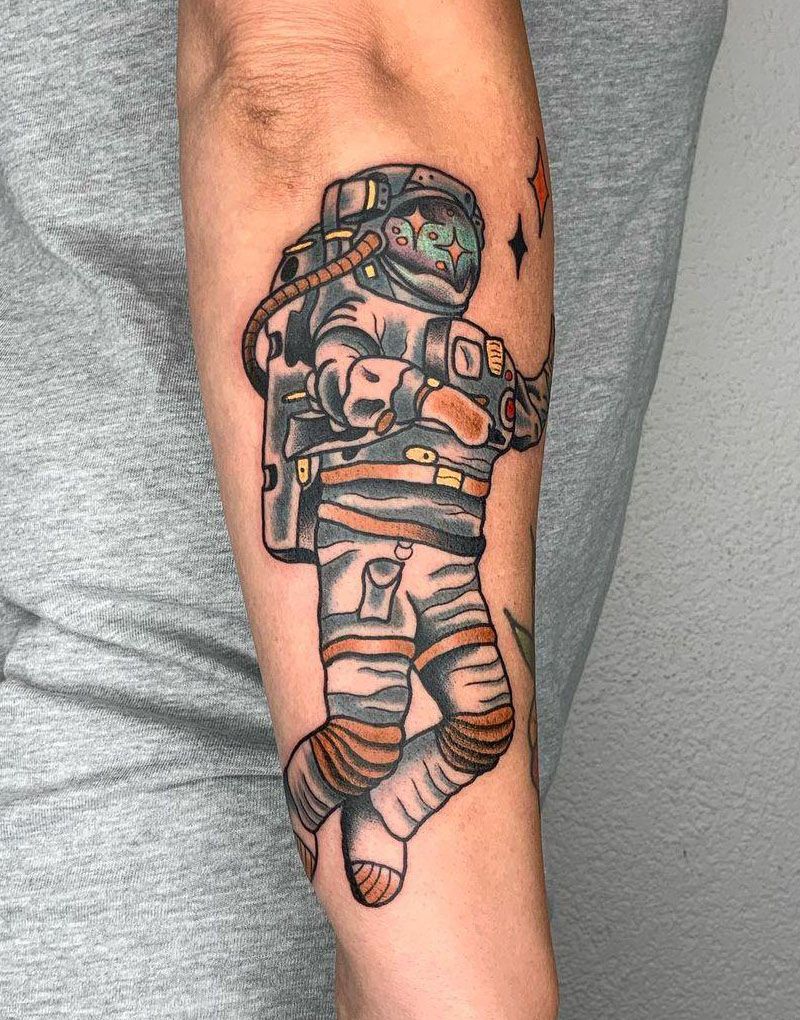 30 Pretty Astronaut Tattoos You Must Try