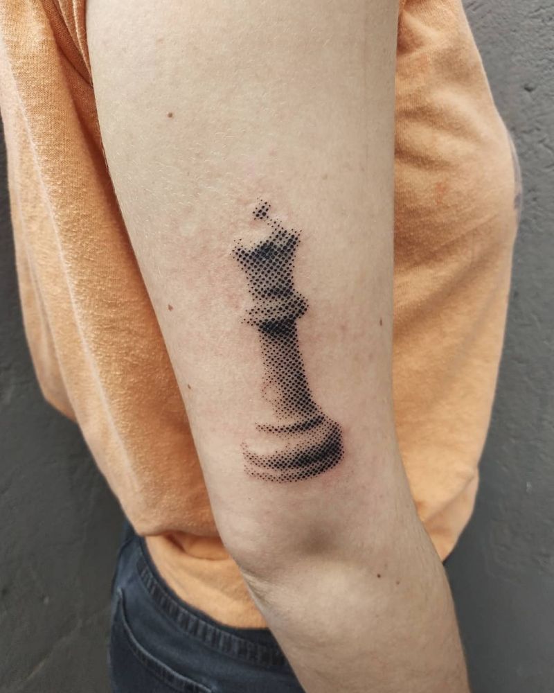 30 Pretty Chess Tattoos You Will Love