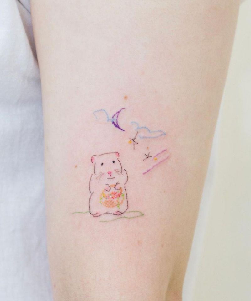 30 Cute Hamster Tattoos You Must See