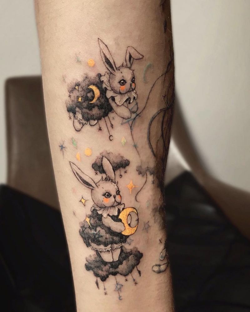 30 Wonderful Rabbit Tattoos Make You Attractive