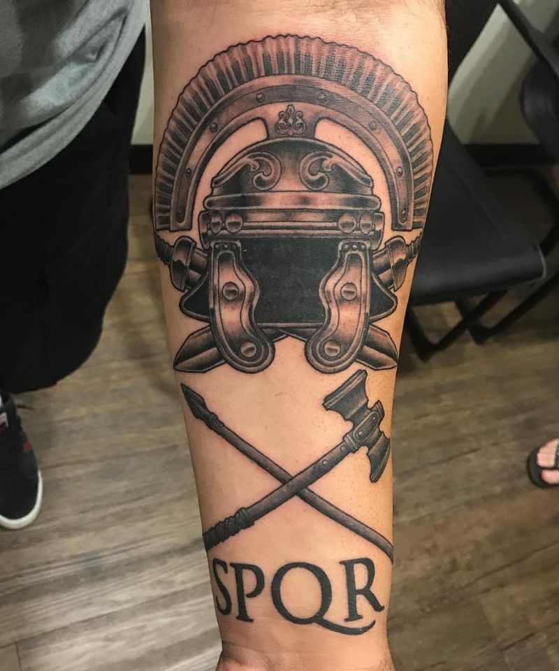 30 Unique SPQR Tattoos You Must See