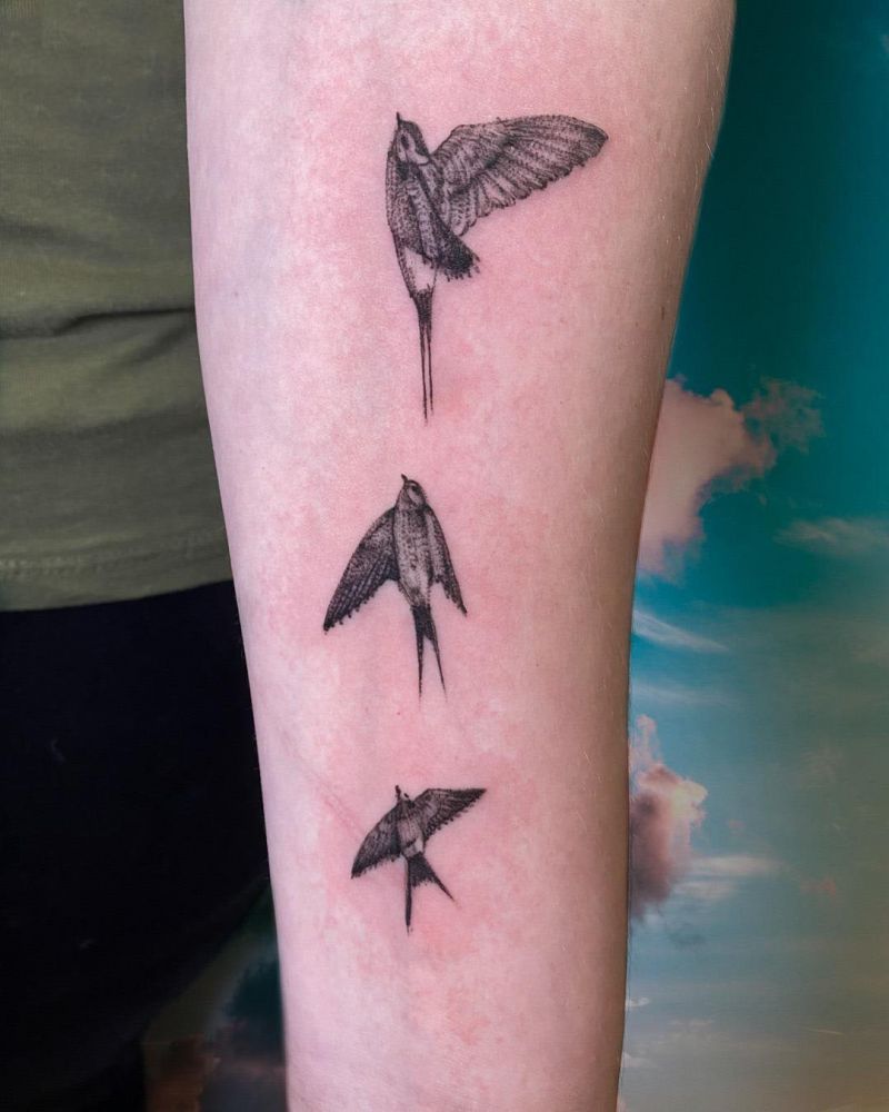 30 Pretty Three Birds Tattoos You Must Love