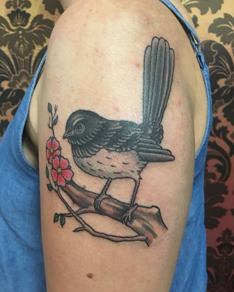 30 Pretty Willy Wagtail Tattoos You Must Love