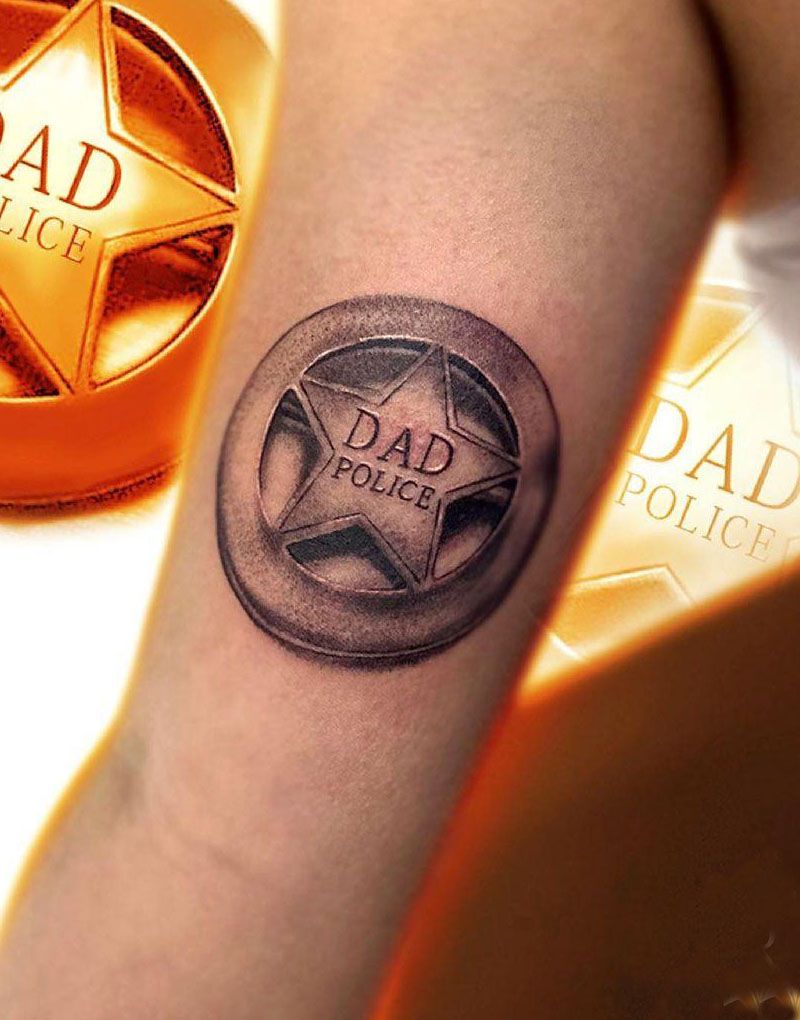 30 Pretty Badge Tattoos You Can Copy