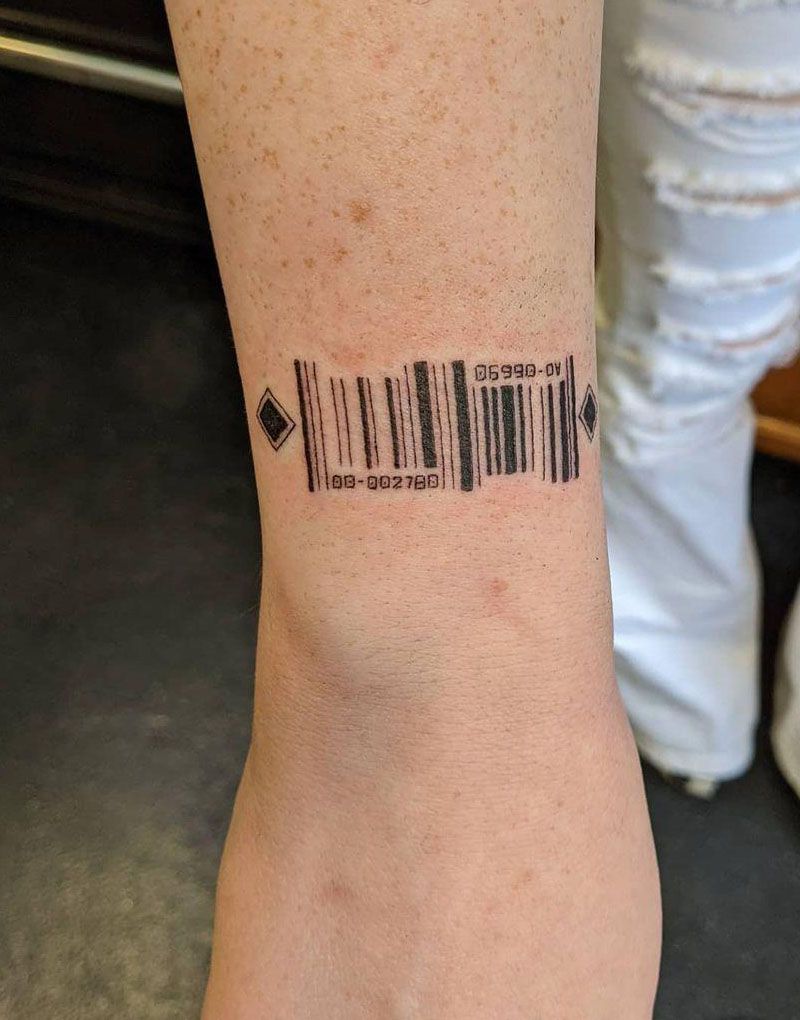 30 Unique Barcode Tattoos You Can Copy