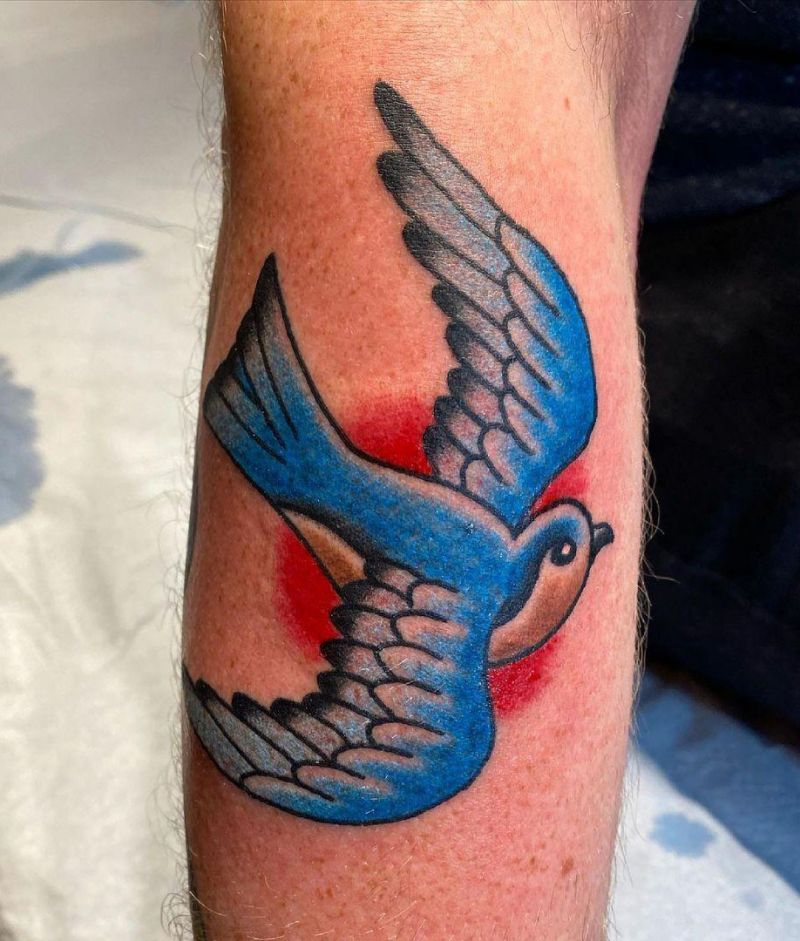 30 Pretty Bluebird Tattoos for Your Inspiration