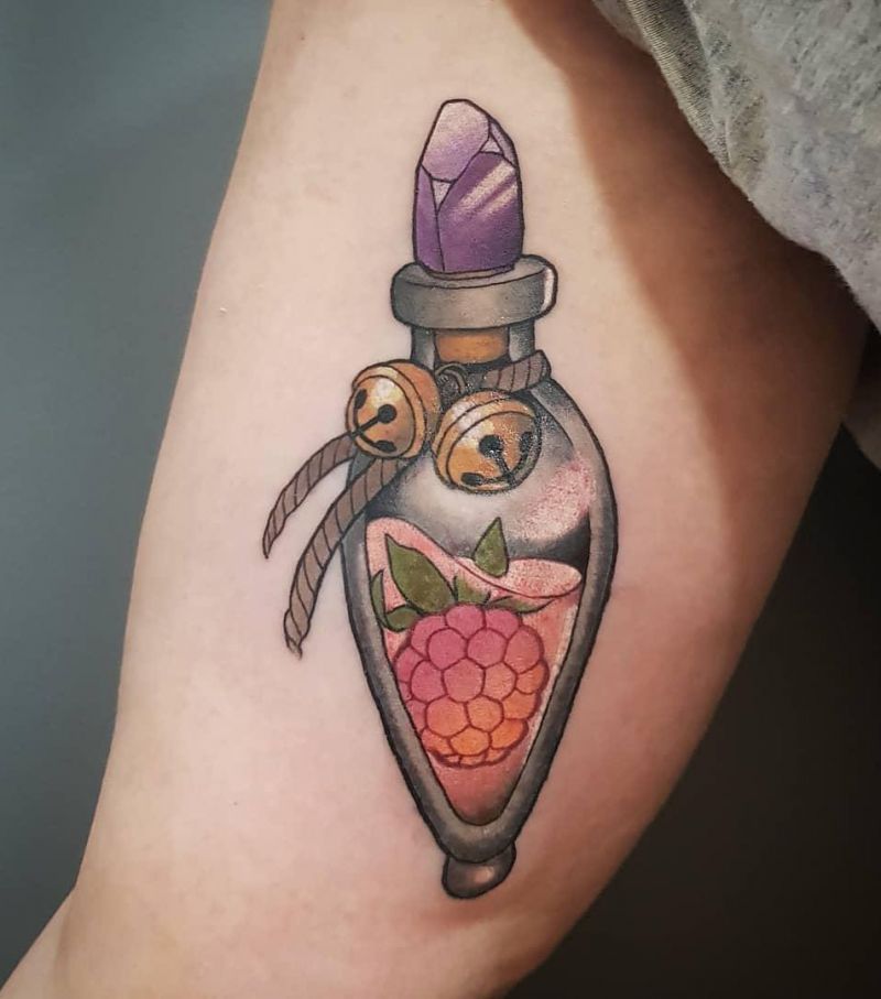 30 Pretty Bottle Tattoos You Will Love