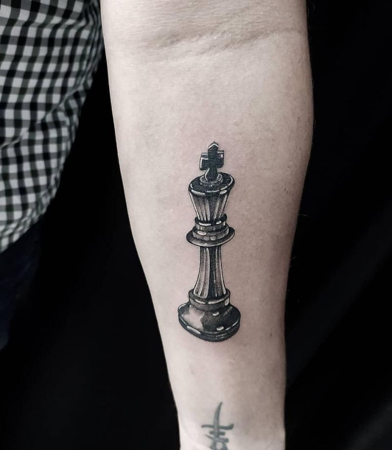 30 Pretty Chess Tattoos You Will Love