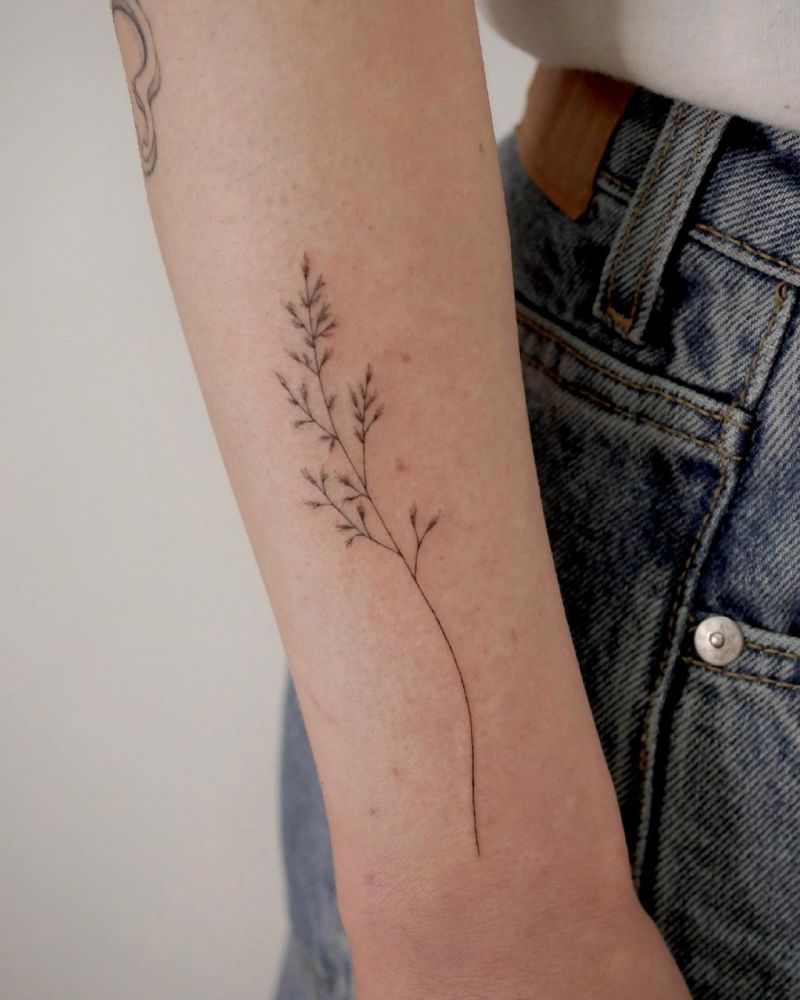 30 Pretty Grass Tattoos You Can’t Miss