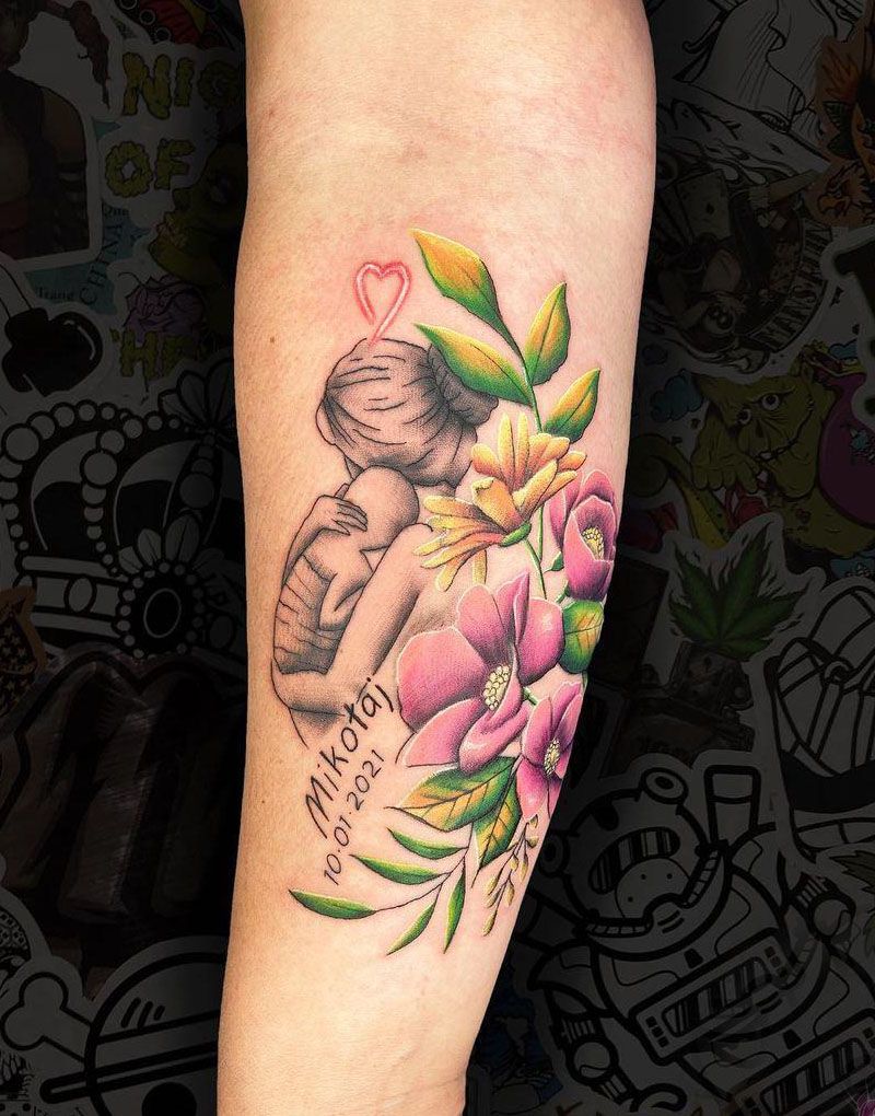 30 Delicate Mother Love Tattoos You Won't Regret