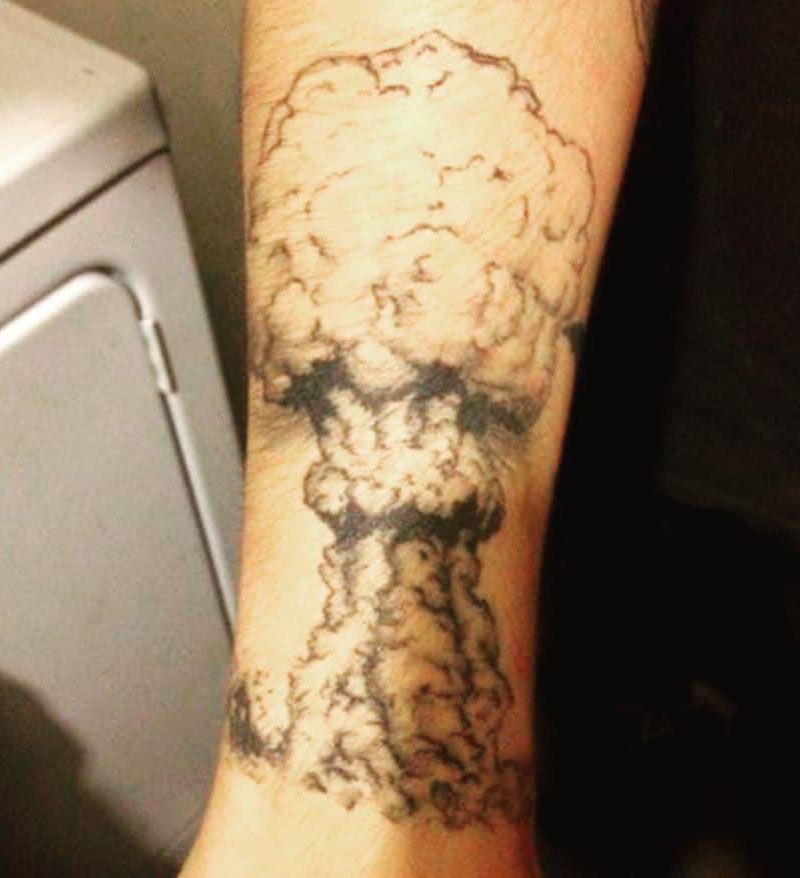 30 Gorgeous Mushroom Cloud Tattoos You Must Love