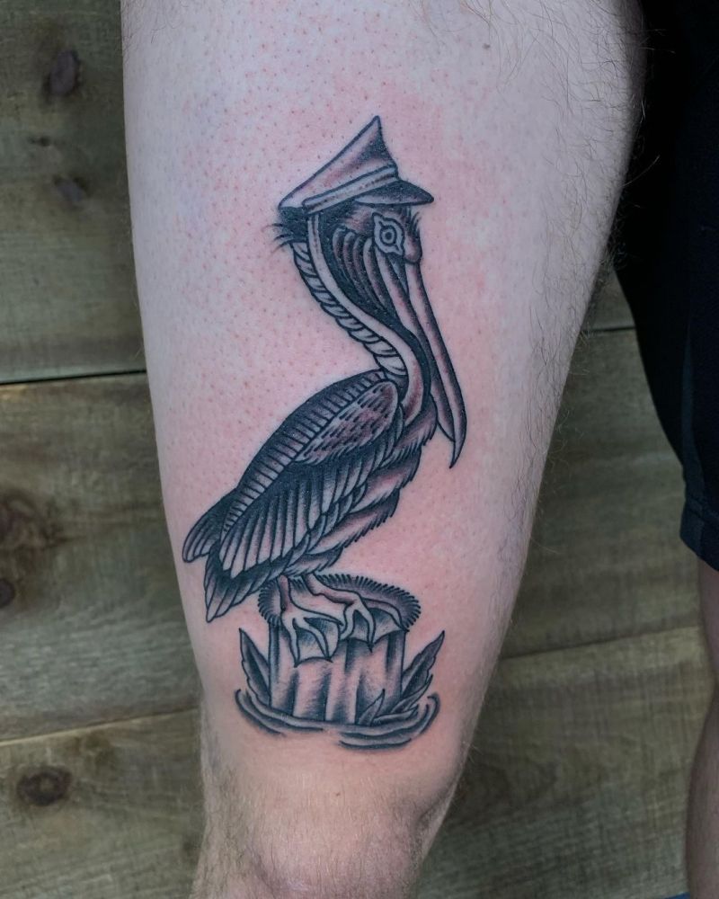 30 Pretty Pelican Tattoos You Can’t Miss