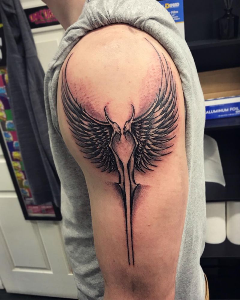 30 Pretty Valkyrie Wings Tattoos for Your Inspiration