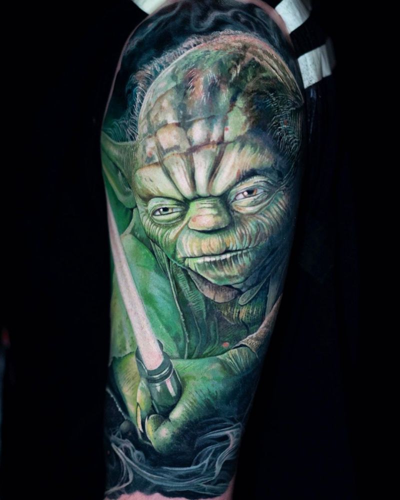 30 Gorgeous Yoda Tattoos You Can Copy