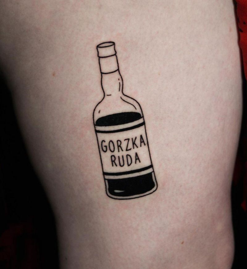 30 Pretty Bottle Tattoos You Will Love