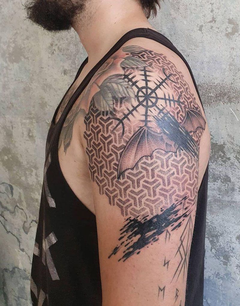 30 Unique Brush Stroke Tattoos You Will Love